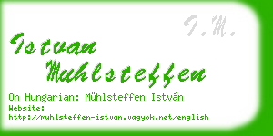 istvan muhlsteffen business card